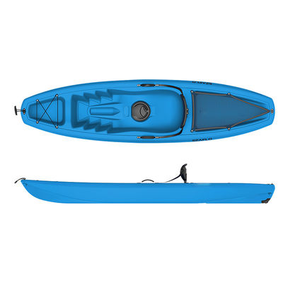 2.66m*0.66m Orange Fishing Kayak Single Person Pedal 125kg